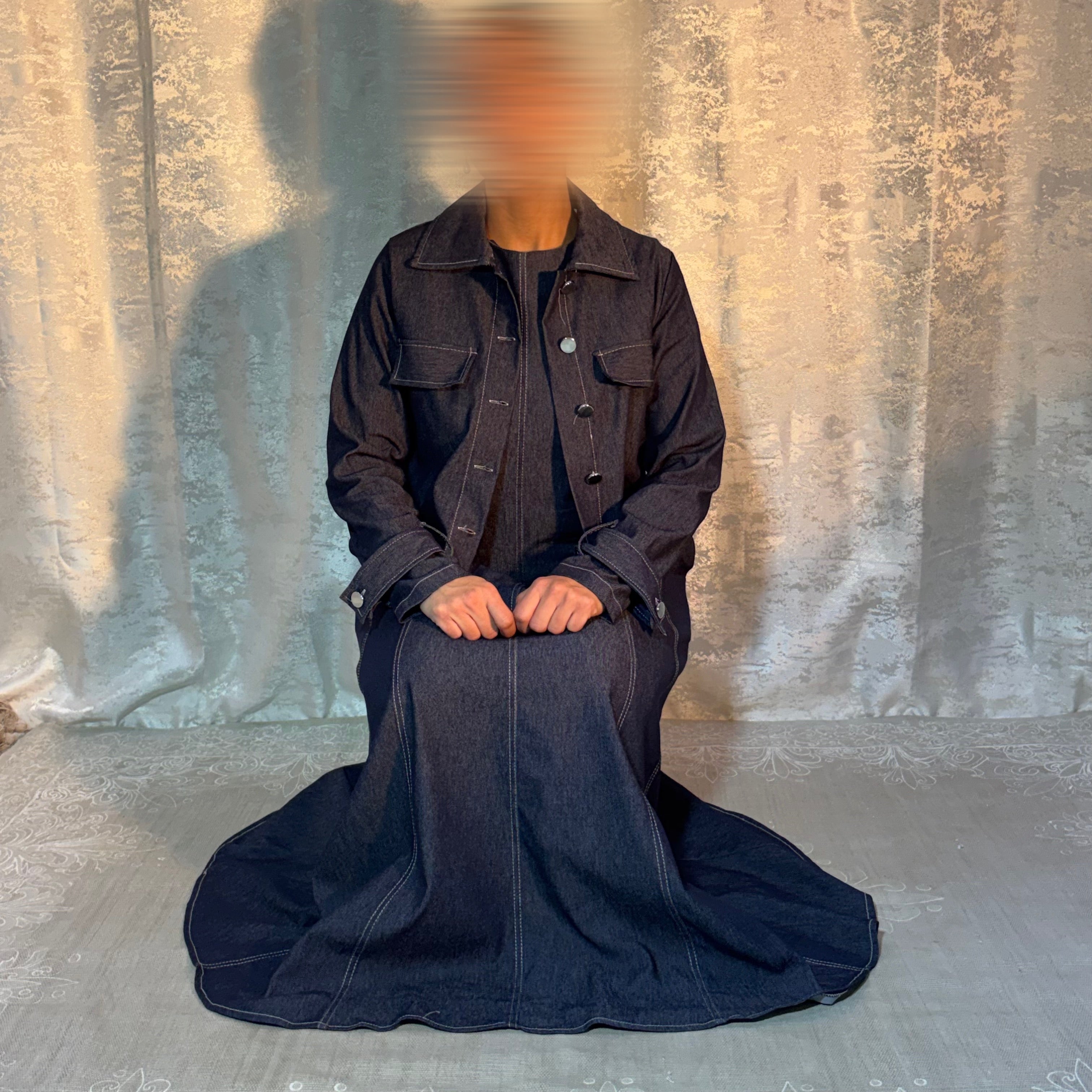 Robe Longue Denim Élégance – Elmastora