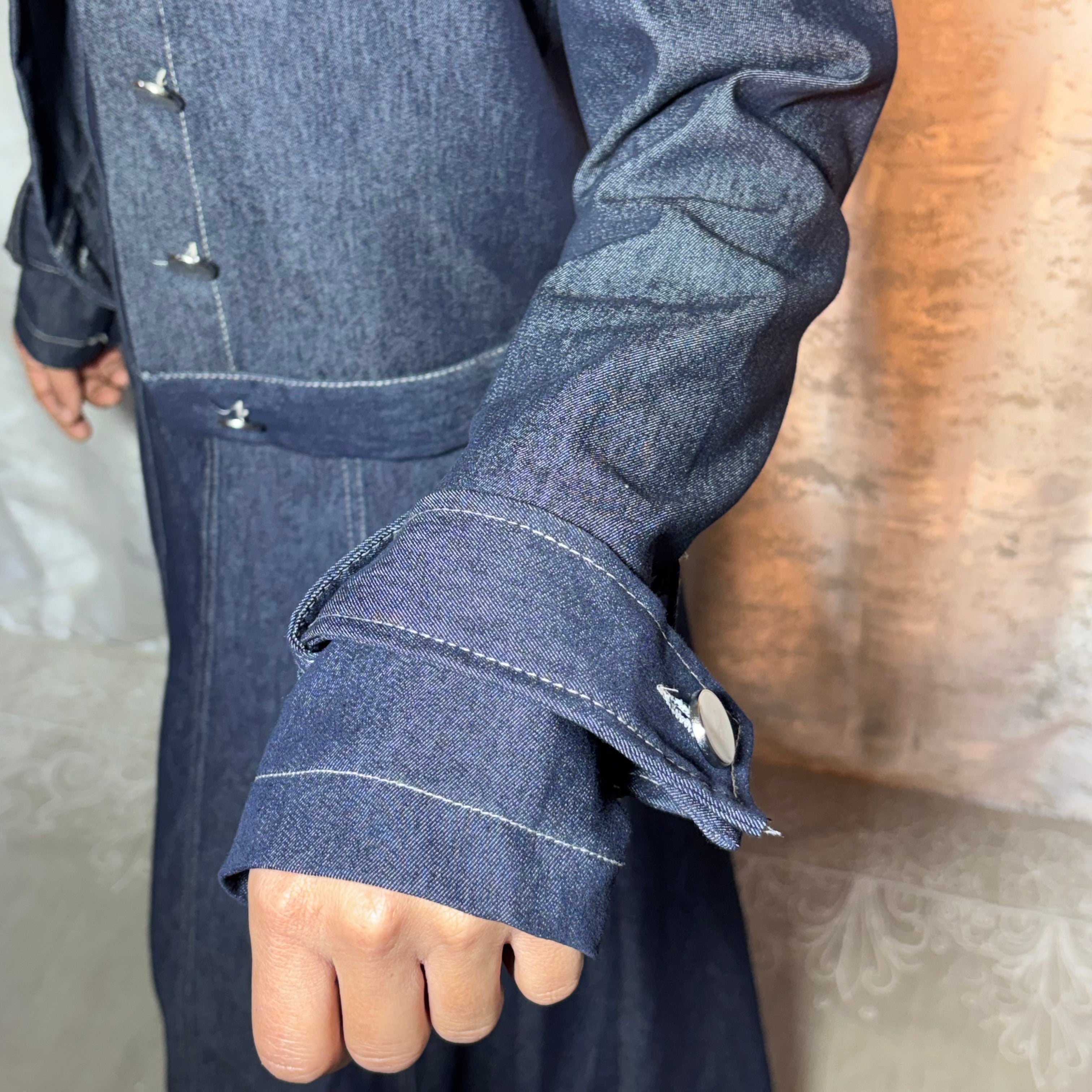 Robe Longue Denim Élégance – Elmastora