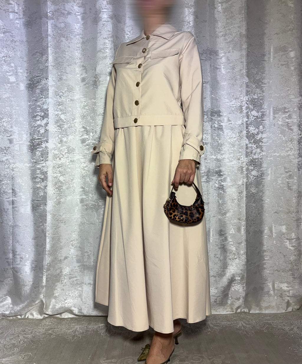 Ensemble Jupe & Haut Beige– Elmastora