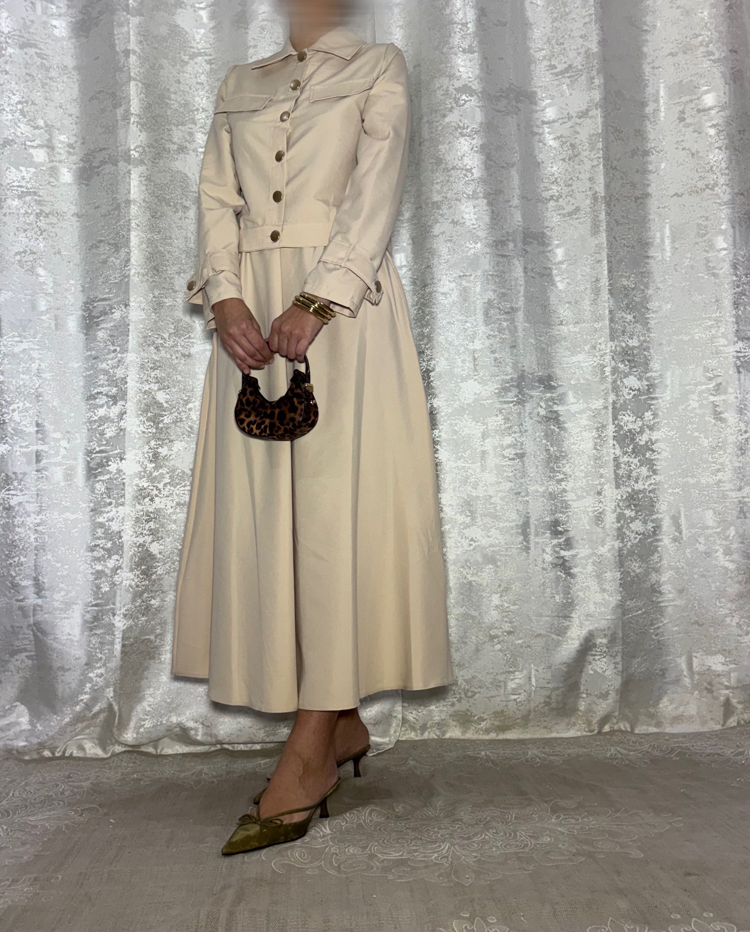 Ensemble Jupe & Haut Beige– Elmastora