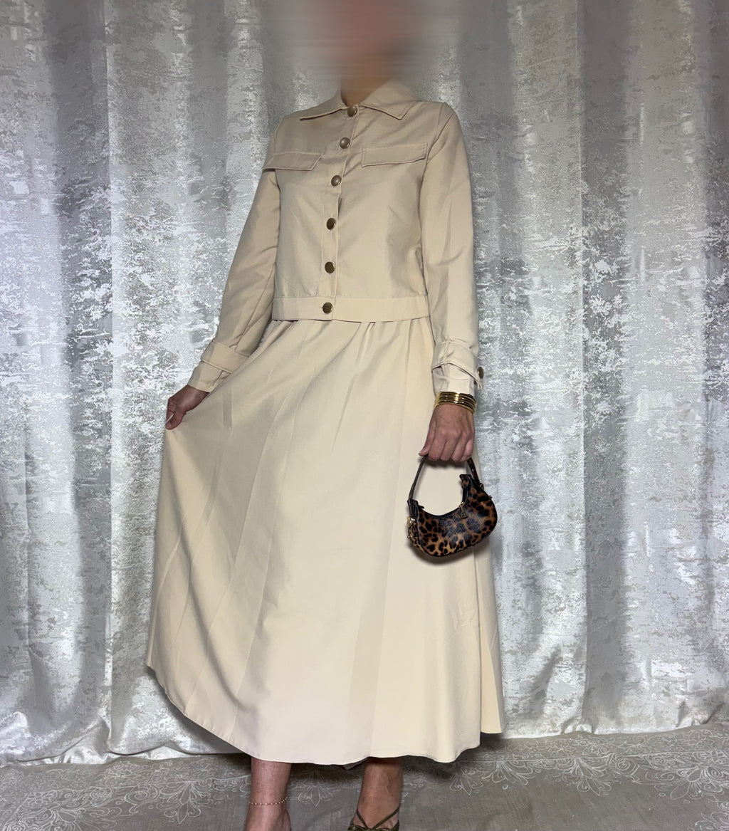 Ensemble Jupe & Haut Beige– Elmastora