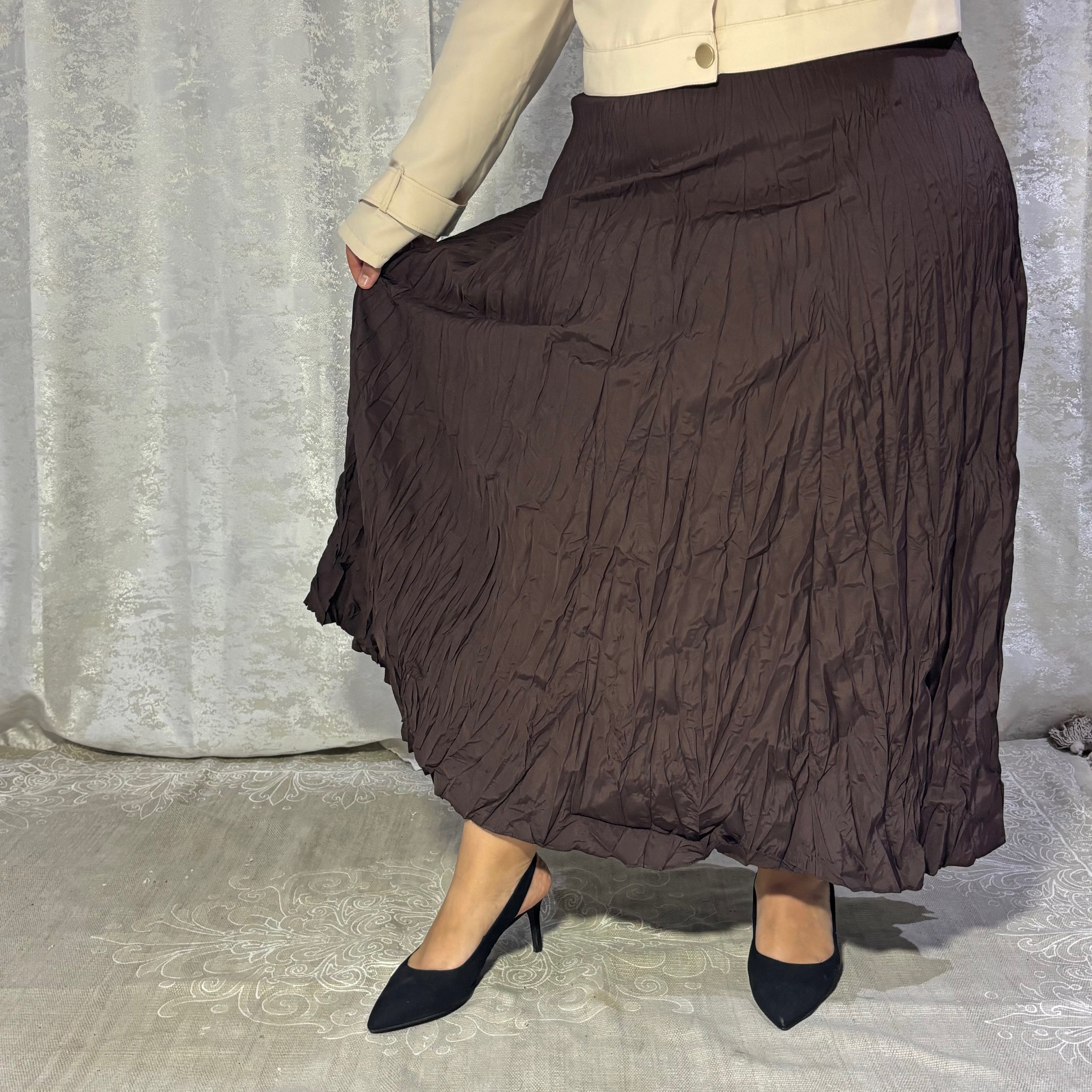 Jupe Longue Plissée – Elmastora