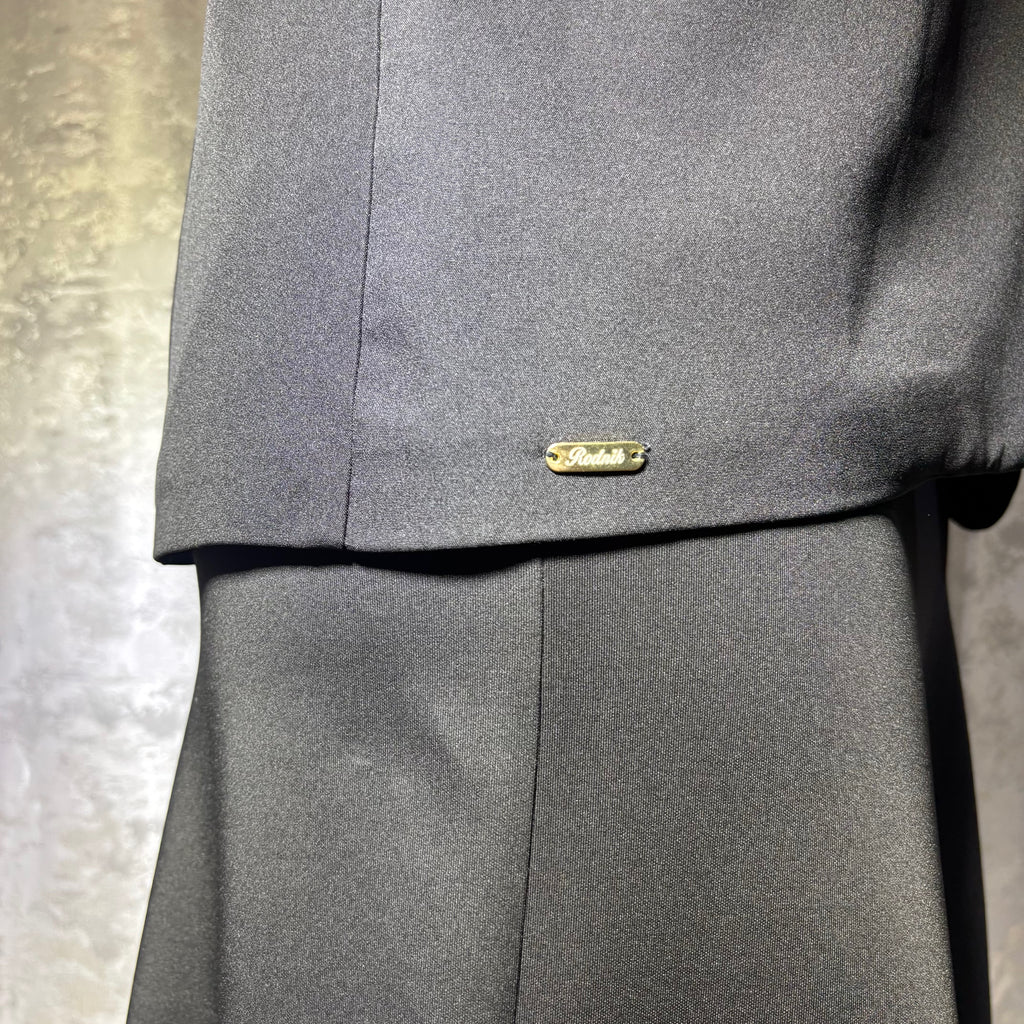 Ensemble Élégance Noir Manches Retroussées