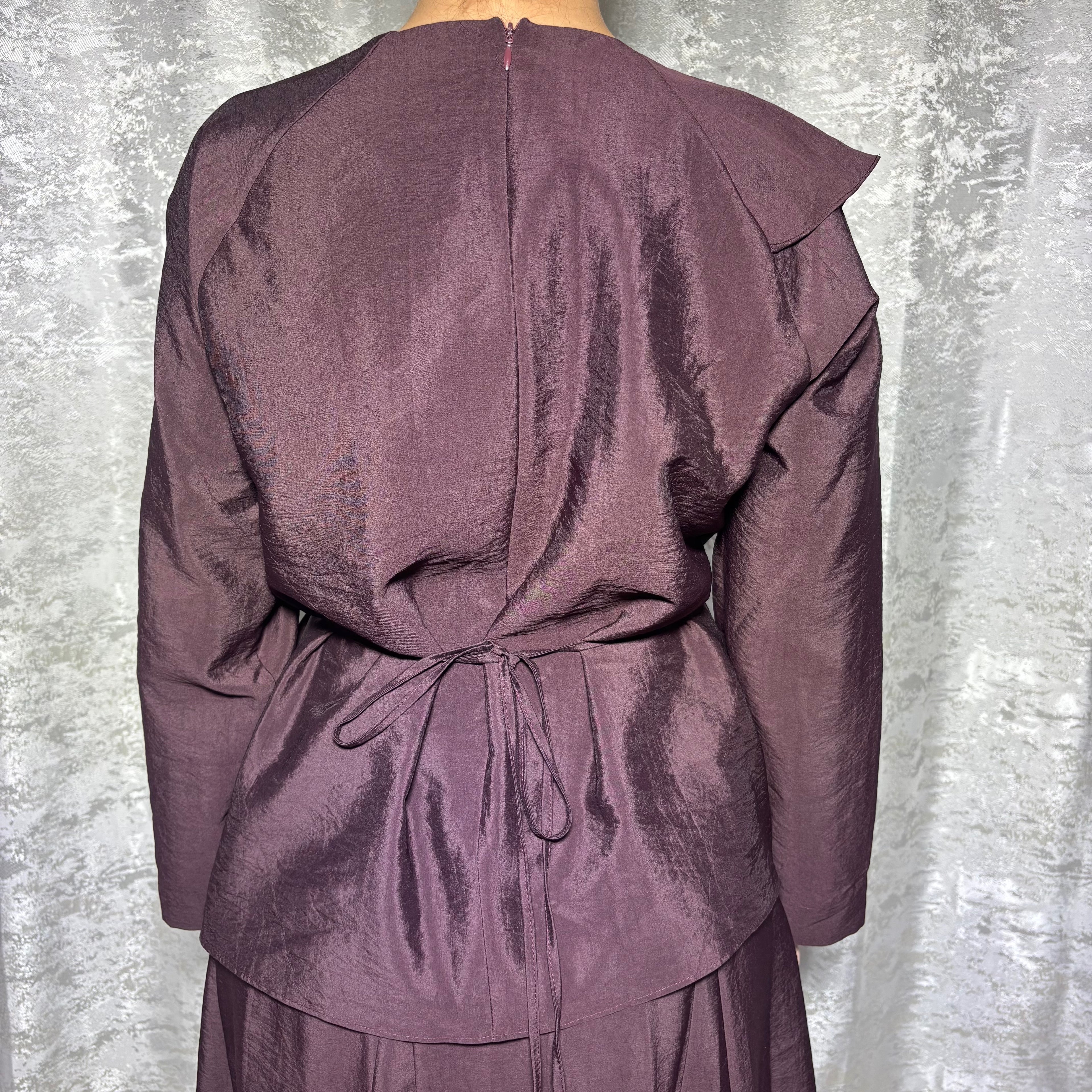 Ensemble Élégance Bordeaux – Jupe & Haut - Elmastora