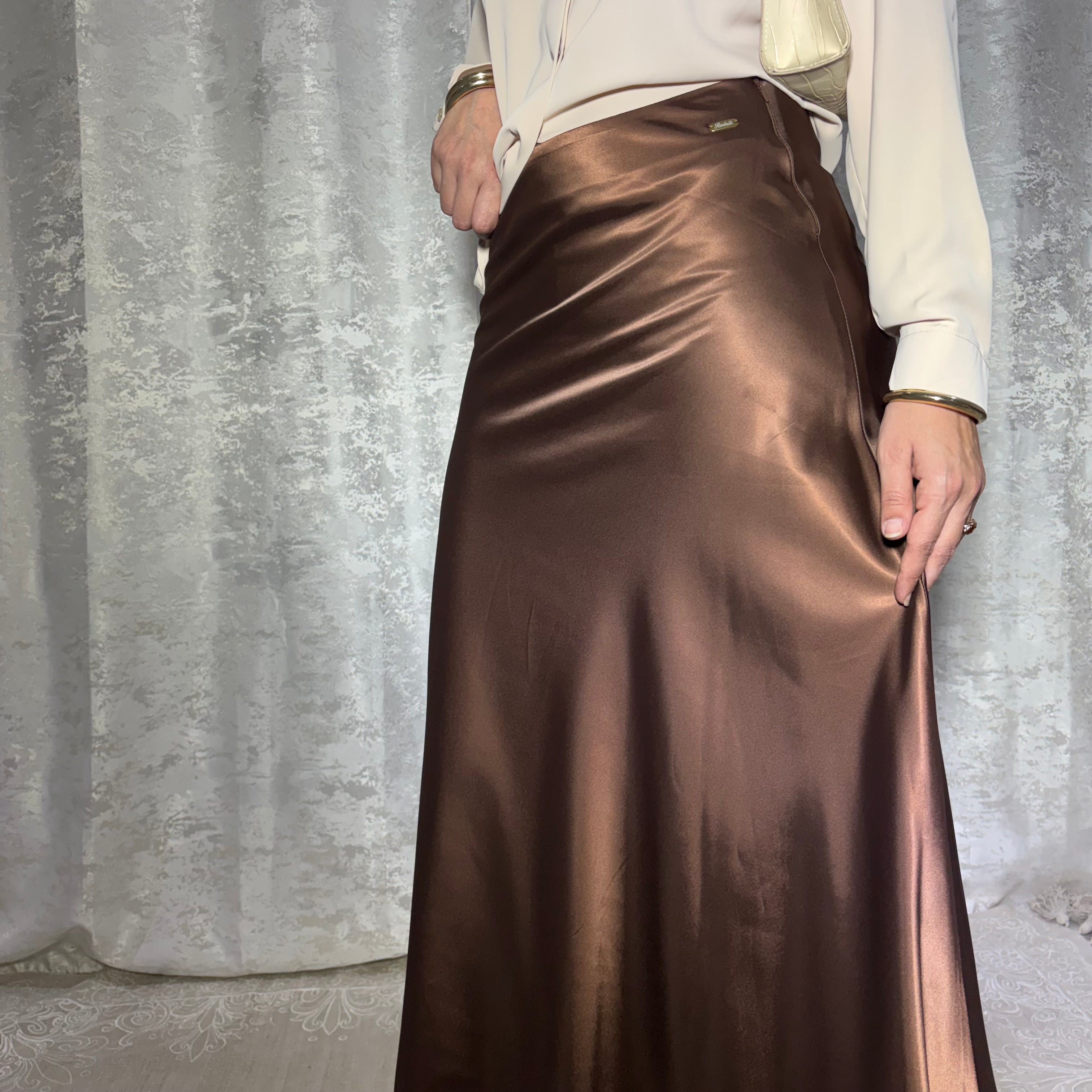 Ensemble Satin Élégance – Jupe & Haut