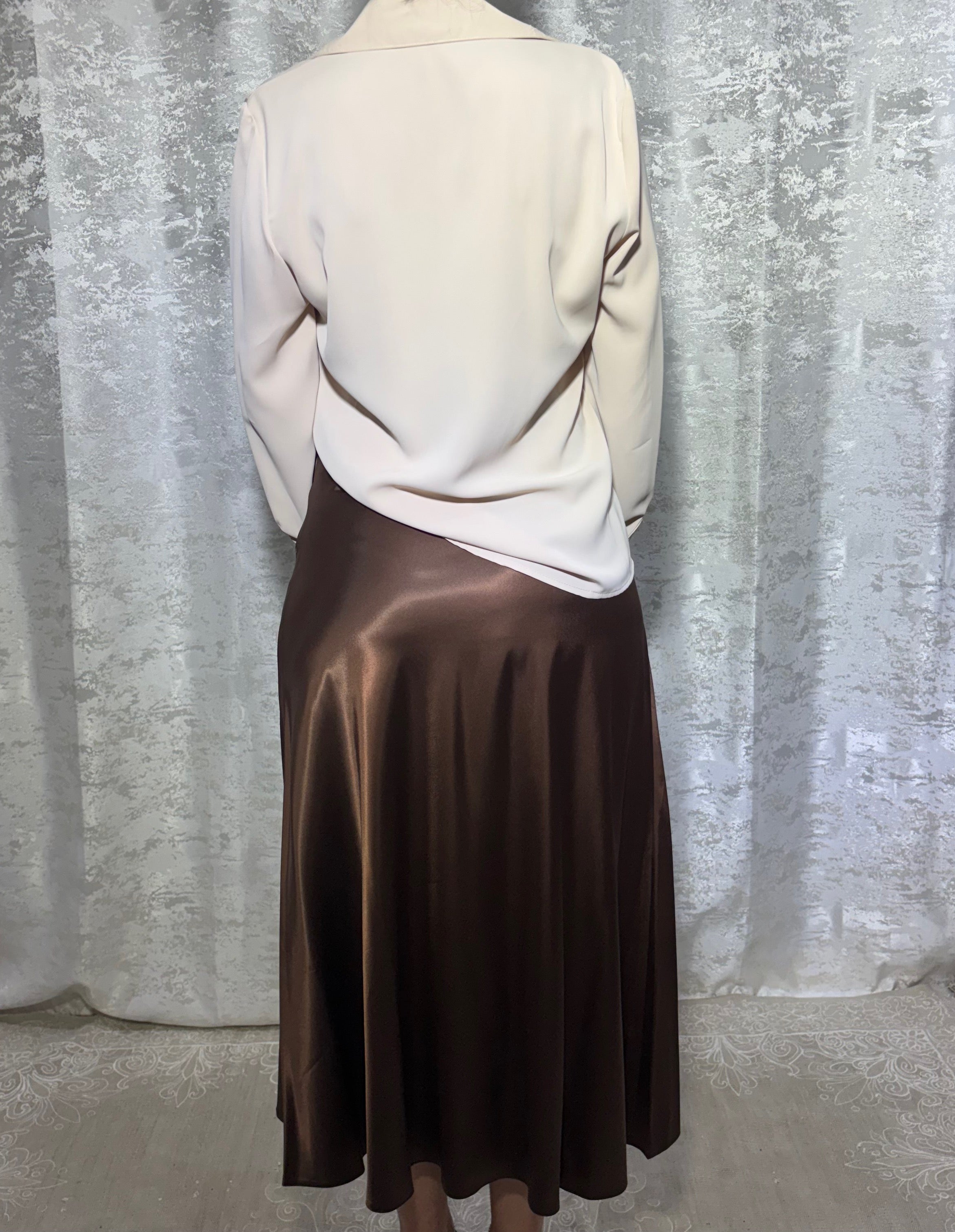 Ensemble Satin Élégance – Jupe & Haut