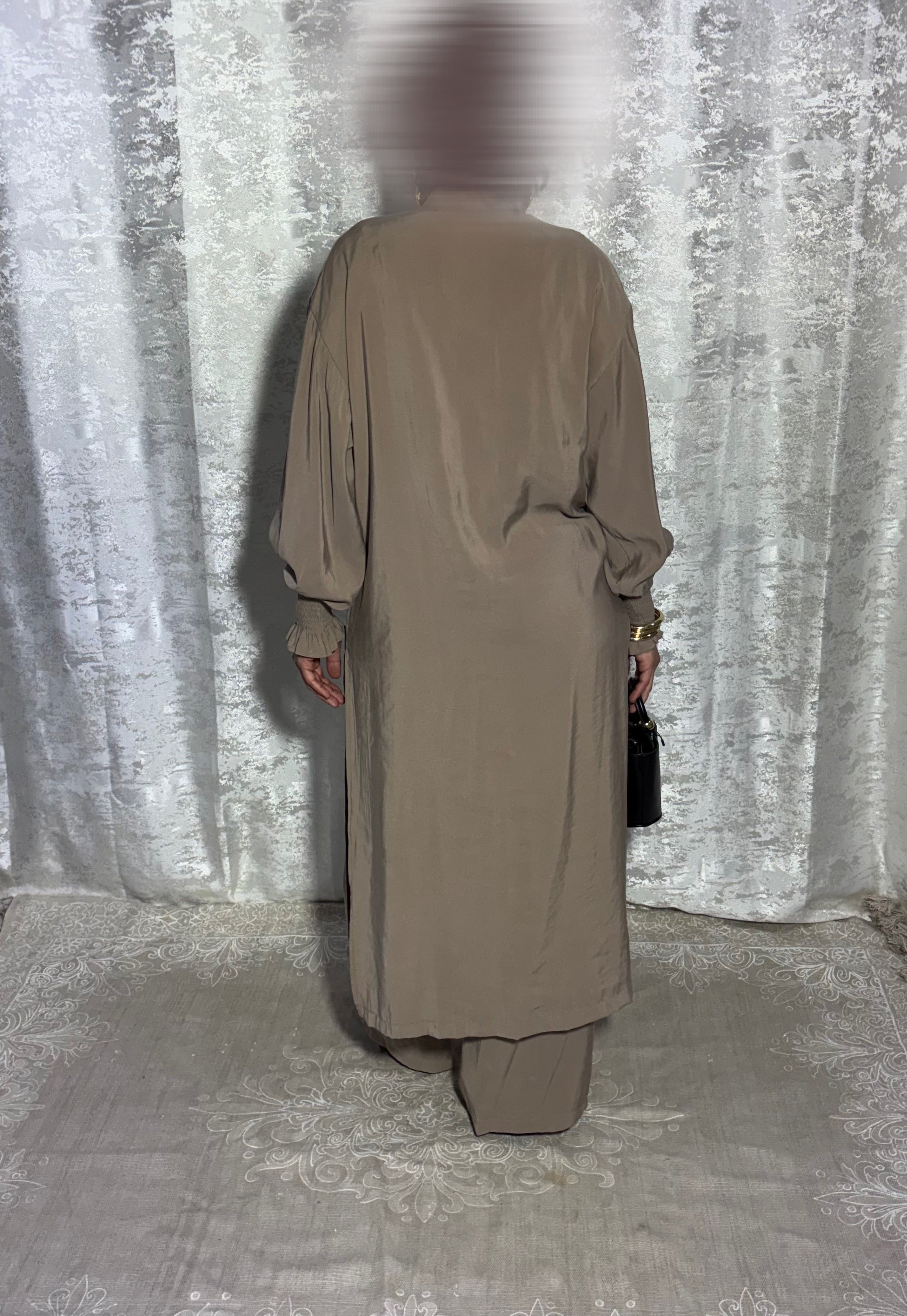 Ensemble tunique longue & pantalon fluide - Elmastora