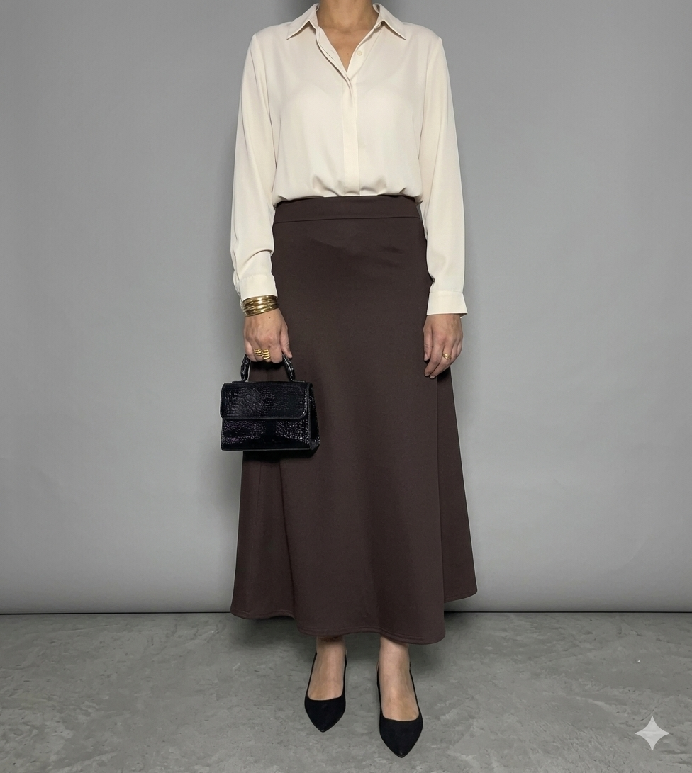 Jupe Longue Satinée – Elmastora